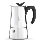 Cafetera Italiana Bialetti Musa 6 Pocillos Acero Inoxidable