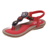 Zapatos Planos Tailandeses Thai Travel Beach, Bohemios, Vint