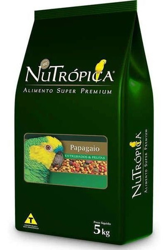 Ração Nutropica Papagaio Com Frutas 5kg