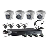 Camara Seguridad Kit Hikvision Dvr 16 Canales + 4 Domos 1mpx