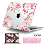 Funda Dongke Para Macbook Air 13 M2 + C/teclado Pink Rose