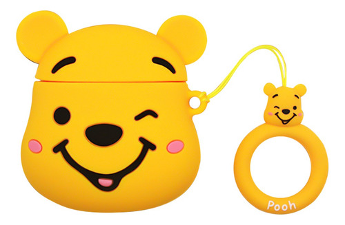 Funda Protector Oso Winnie Para AirPods 1/2 Regalos