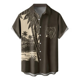 Writkc Camisas Hawaianas Estampadas De Manga Corta Con Boton
