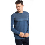 Suéter Vibrus Listrado Azul Claro 