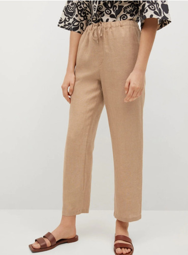 Pantalon De Lino Zara Mango