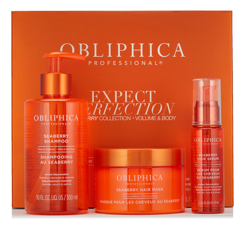 Set De Cuidado Capilar Obliphica Expect Perfection Volume &