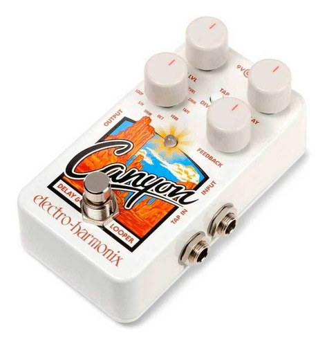 Pedal De Efeito Electro Harmonix Canyon Delay And Looper Cor Branco