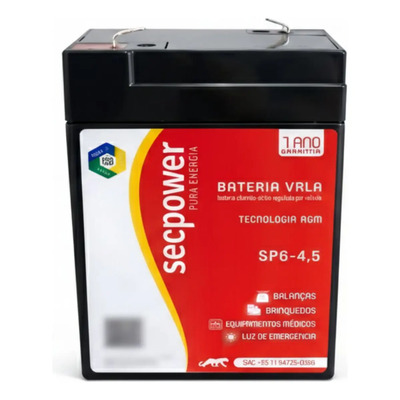 Bateria 6v 4,5ah Recarregável Moto Elétrica Carro E Balança. | MercadoLivre