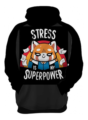 Blusa De Frio Moletom Aggretsuko Anime Mangá Desenho Hd 01