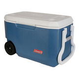 Conservadora Coleman  62qt Con Ruedas  Made In Usa Color Azul