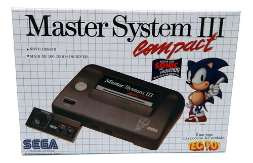 Caixa Vazia Papelão Master System 3 Sonic Para Reposição