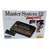 Caixa Vazia Papelão Master System 3 Sonic Para Reposição