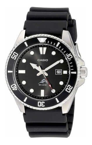 Reloj Casio Marlin Duro Mdv-106-1av Sumergible 200mts Negro