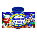 10 Cofrinhos  Personalizados Lembrancinhas Sonic