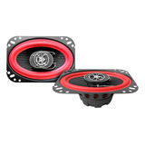 Bocinas Para Auto 4x6 Fibra Carbono 2 Vías Soundstream Color Rojo