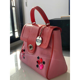 Cartera Jackie Smith Rosa Rojo Piedras Original - Mikapao