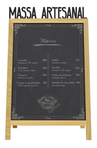 Quadro Personalizado Marketing Pizzaria Massa Artesanal