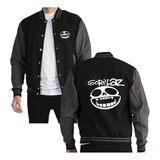 Beisbolera Chaqueta Gorillaz Logo Banda 