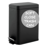 Soft Close, Rectangular Trash Can 10l With Anti - Bag Sli Ad
