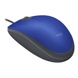 Mouse Óptico Logitech M110s Silencioso Azul Usb Windows Mac