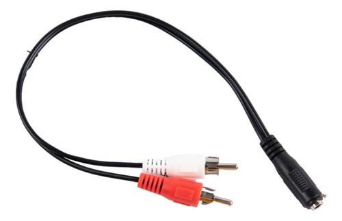 Cable Convertidor Auxiliar 3.5mm Jack Hembra A 2 Rca Macho