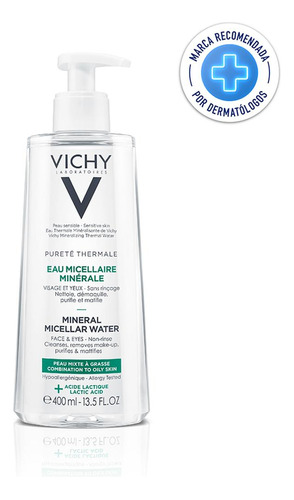 Agua Micelar Mineral Vichy Para Pieles Mixtas Y Grasas 400ml