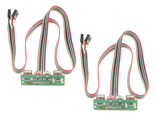 2x Do Computador Pc Painel Frontal Porta De Microfone Do