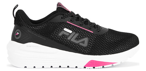 Zapatillas Fila Research Negro Fucsia Mujer