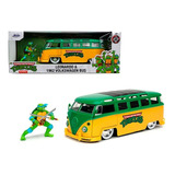 Volkswagen Bus 1962 Leonardo Tortuga Ninja Jada 1:24 Nuevo