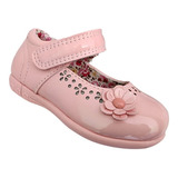 Zapato Infantil Niña Charol Fiestas Navidad Bautizo Floreado