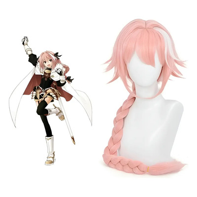 Fgo Fate Apocrypha Astolfo Cosplay Peluca Largo Pelo 80cm | Meses sin interés