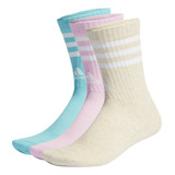 Meia adidas 3-stripes Cushioned Crew Socks 3 Pairs - Ij8256