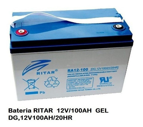 Bateria 100 Ah Gel, Solar, Motorhome, Casa Rodante, Sonido