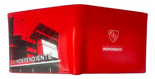 Billetera Independiente + Pasion + Caja + Rey De Copas +rojo Color Independiente Estadio