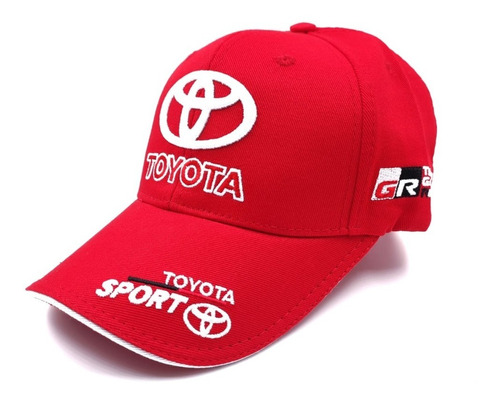Toyota Gorra Hombre Cachucha Bordado Rojo Y Blanco En  Logo
