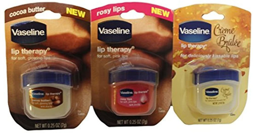 Vaseline Lip Terapia De 0,25 oz 3 pack Bundle  creme Brulee