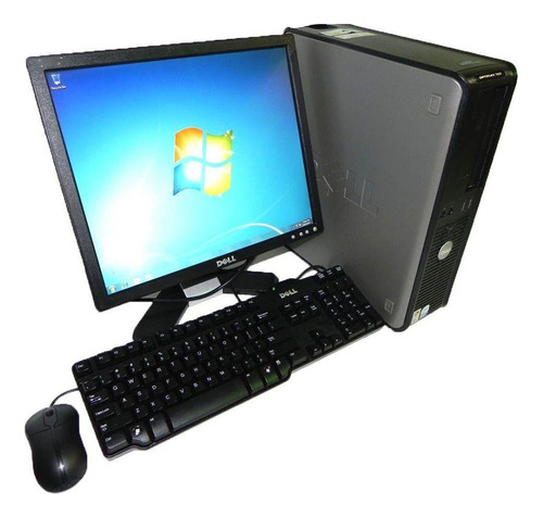 Cpu Dell Mini 745 Core 2 Duo 4gb 320gb Wifi + Monitor 17