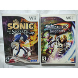 Sonic Secret Rings & Soul Calibur Legends Wii $399