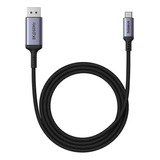 Cable Display Port 8k 60hz A Usb-c 3.1 2 Metros Color Negro