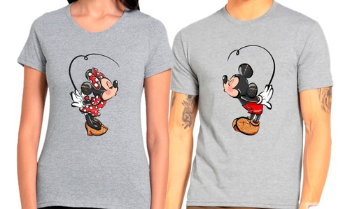 Poleras Dúo Para Enamorados Mickey Y Minnie Algodón Parejas2