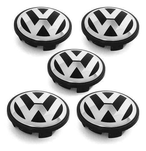 Kit De 5 Centros De Rin Para Volkswagen Vento 2014-2019 56mm