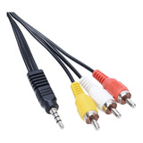 Cable Rca A 3.5 Plug A/v Conectores Niquelados 1,8 Steren