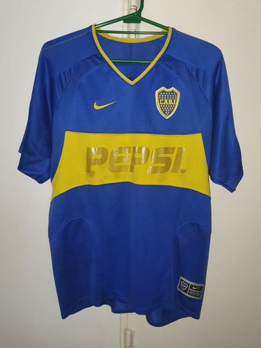 Camiseta Boca Juniors 2003 Titular Pepsi Talle S #7 Guillerm