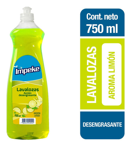 Lavaloza 750 Ml Limón  Impeke