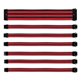 Kit Cables De Extensión Fuente Cooler Master Negro Y Rojo P