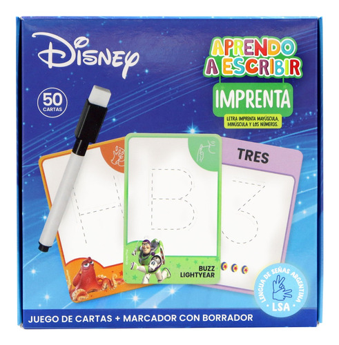 Cartas Didácticas De Disney Aprendo A Escribir En Imprenta