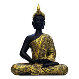 Imagen Decorativa Buda Meditado 28cm Importado 