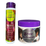 Kit Shampoo Antiresíduos/btox Solta Cachos Anti Frizz Amazun