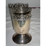 Antigua Copa Caliz Vaso De Metal Plateado Apollo Sheffield 