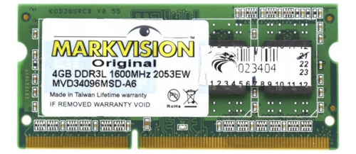 Memoria Ram 4gb Markvision Mvd34096msd-a6